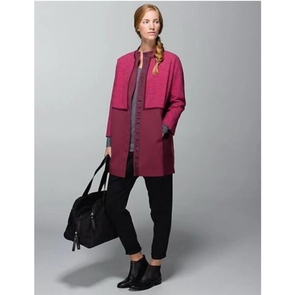 Lululemon Cocoon Car Coat Bumble Rust Berry - Picture 1 of 5